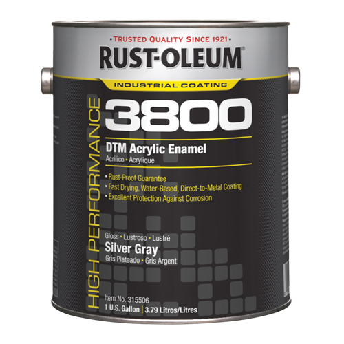 Rust-Oleum 315506 &eacute;mail acrylique DTM haute performance 3800, Gallon, Gris
