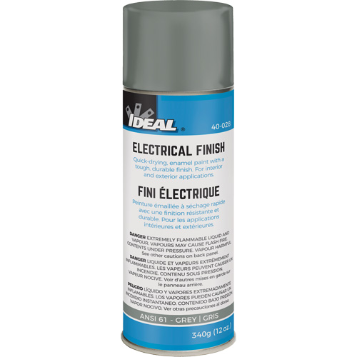 Ideal 40-028 Spray Paint, Grey, Gloss, Aerosol Can