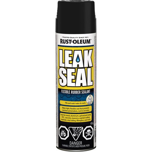 Rust-Oleum 266288 Scellant de caoutchouc flexible LeakSeal, Canette a&eacute;rosol, Noir