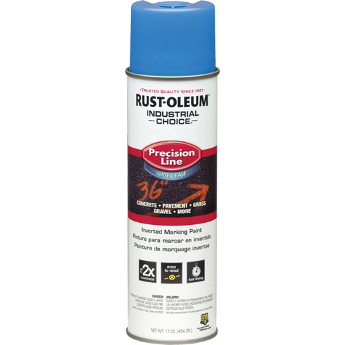Rust-Oleum 205176 Peinture de marquage lin&eacute;aire de pr&eacute;cision &agrave; base d'eau M1800, 17 oz, Canette a&eacute;rosol