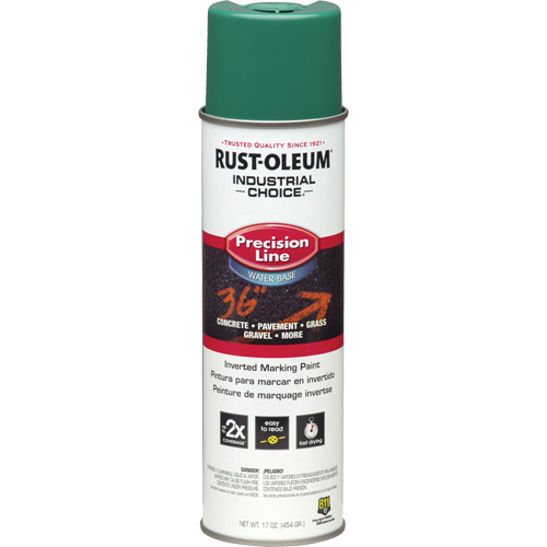 Rust-Oleum 1834838 Peinture de marquage lin&eacute;aire de pr&eacute;cision &agrave; base d'eau M1800, 17 oz, Canette a&eacute;rosol
