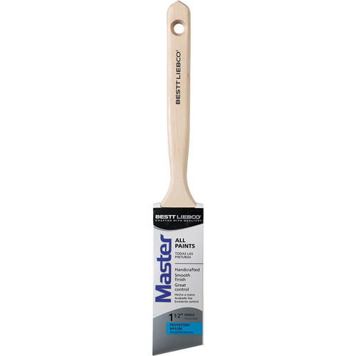 Bestt Liebco 552566200 Master Angle Sash Brush, Poly/Nylon, Wood Handle, 1-1/2" Width