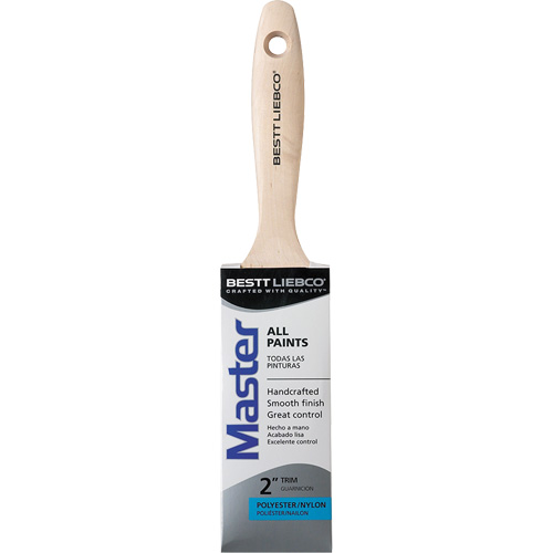 Bestt Liebco 552565300 Master Trim & Wall Brush, Poly/Nylon, Wood Handle, 2" Width