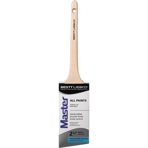 Bestt Liebco 552564400 Master Thin Angle Sash Brush, Poly/Nylon, Wood Handle, 2-1/2" Width