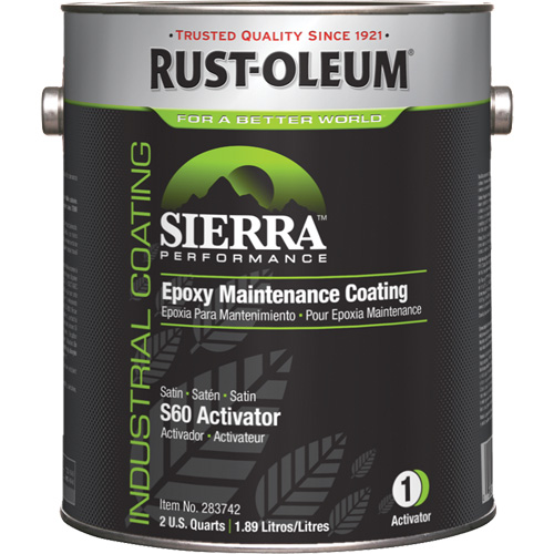 Rust-Oleum 283742 Rev&ecirc;tement dentretien &eacute;poxydique &agrave; base deau Sierra S60 partie 1 activateur, Gallon
