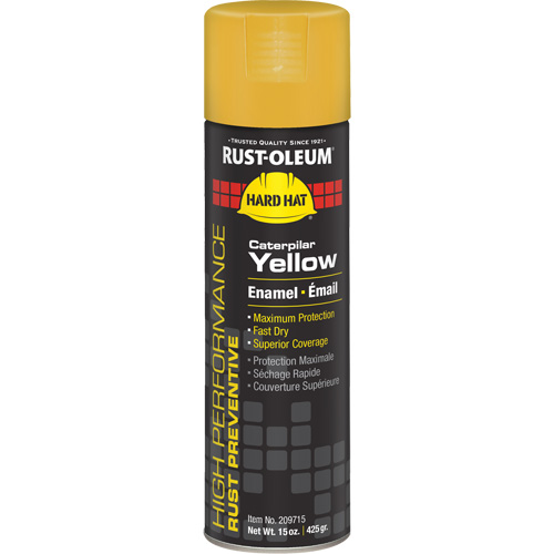 Rust-Oleum 209715 V2100 System Farm Equipment Spray, Caterpillar Yellow, Gloss, 15 oz., Aerosol Can