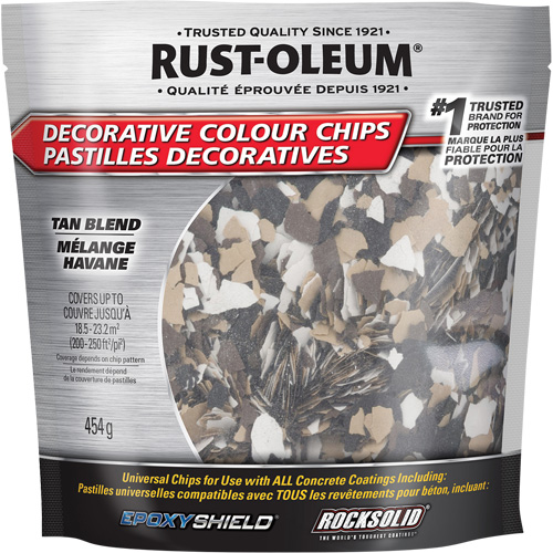 Rust Oleum N238470 Decorative Colour Chips 474 g Bag Tan