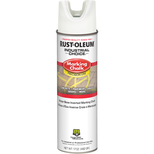 Rust-Oleum 205237 Craie pour marquage de ligne &agrave; l'envers de pr&eacute;cision du syst&egrave;me MC1800, Canette a&eacute;rosol