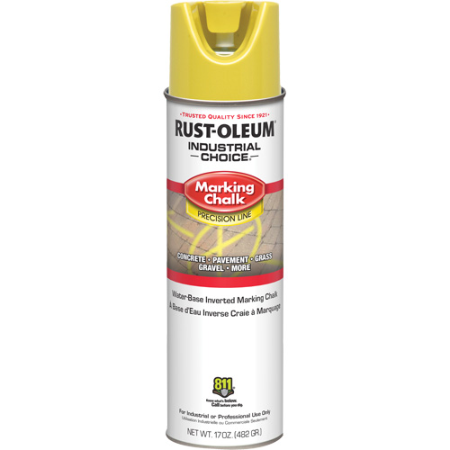 Rust-Oleum 205234 Craie pour marquage de ligne &agrave; l'envers de pr&eacute;cision du syst&egrave;me MC1800, Canette a&eacute;rosol