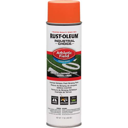 Rust-Oleum 257406 AF1600 Athletic Field Striping Paint, Orange, Aerosol Can