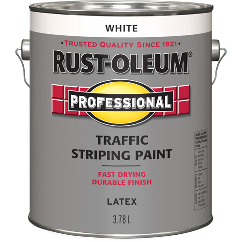 Rust-Oleum 303501 Peinture pour traçage de lignes de circulation, Blanc, 3,78 L, Cruche