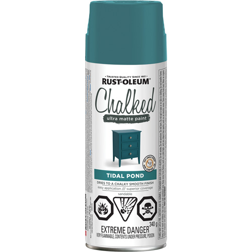 Rust-Oleum 302828 Peinture &agrave; craie, Canette a&eacute;rosol, &eacute;tang de mar&eacute;e