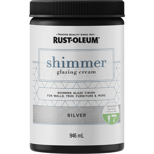 Rust-Oleum 322852 Glazing Cream, 946 ml, Jar, Silver