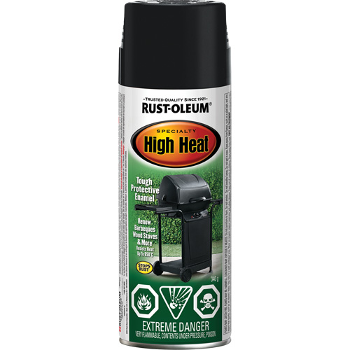 Rust-Oleum N7778830 Specialty High Heat Enamel Spray Paint, Aerosol Can, Black
