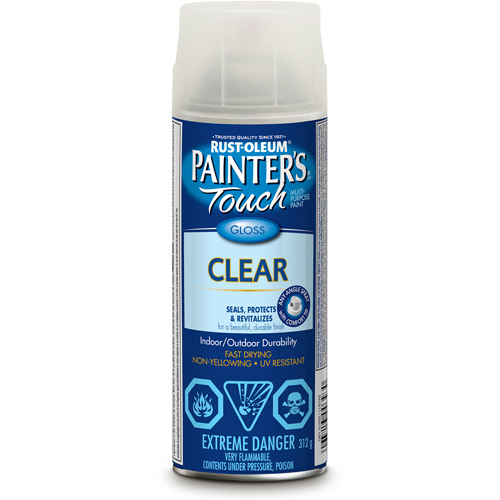 Rust-Oleum N1901830 Painter's Touch&reg; Multi-Purpose Brush-On Paint, Clear, Gloss, Aerosol Can