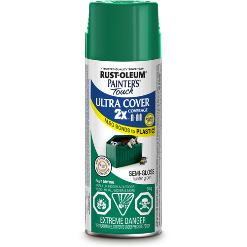 Rust-Oleum 262395 Painter's Touch&reg; Ultra Cover Paint, Hunter Green, Semi-Gloss, Aerosol Can