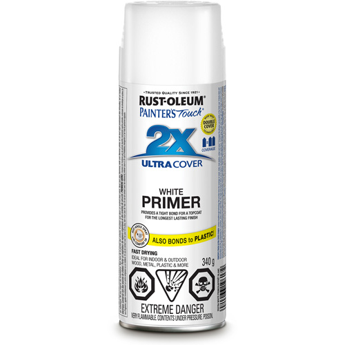 Rust-Oleum 253704 Painter's Touch&reg; Ultra Cover Primer, White, Very Flat, Aerosol Can