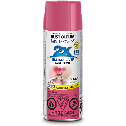 Rust-Oleum 268394 Painter's Touch&reg; Ultra Cover Paint, Berry Pink, Gloss, Aerosol Can