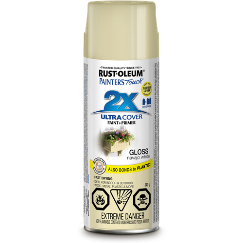 Rust-Oleum 268402 Painter's Touch&reg; Ultra Cover Paint, Navajo White, Gloss, Aerosol Can