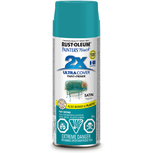 Rust-Oleum 268416 Painter's Touch&reg; Ultra Cover Paint, Lagoon Blue, Satin, Aerosol Can