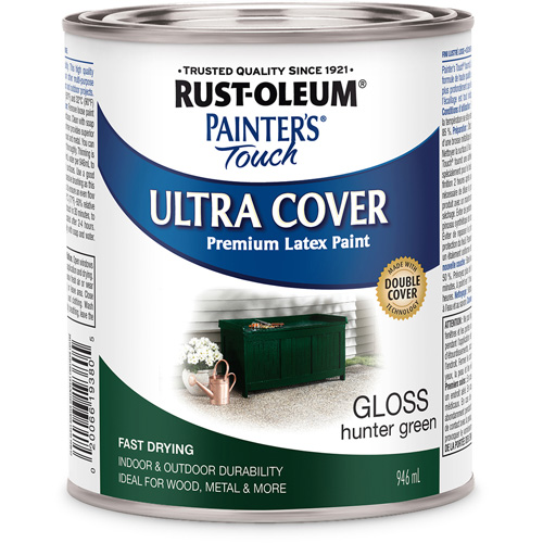 Rust-Oleum 254846 Painter's Touch&reg; Multi-Purpose Brush-On Paint, Hunter Green, Gloss, 946 ml, Can