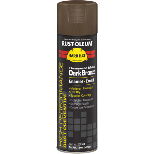 Rust-Oleum 209564 V2100 System Hammered Finish Spray, Dark Bronze, Hammered, 15 oz., Aerosol Can