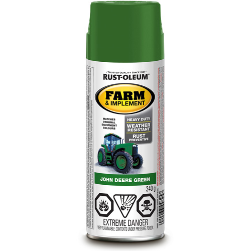 Rust-Oleum 350601 Specialty Farm & Implement Spray Paint, John Deere Green, Gloss, Aerosol Can