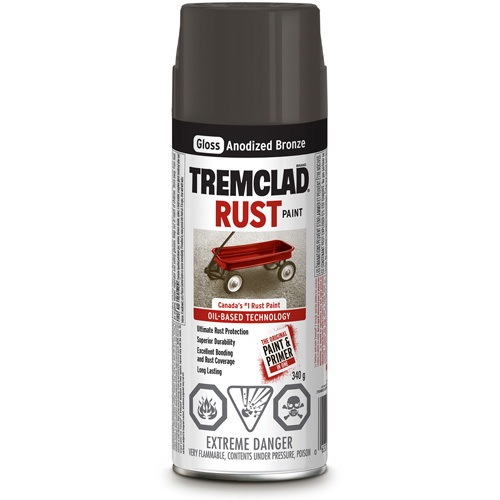 Rust-Oleum 27024B522 Tremclad® Oil Based Rust Paint, Anodized Bronze ...