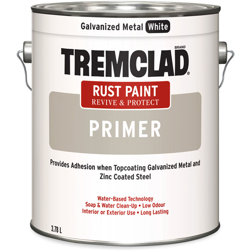 Rust-Oleum 274301155 Couche de base antirouille Tremclad, Blanc galvanis&eacute;, Tr&egrave;s mat, 3,78 L, Gallon