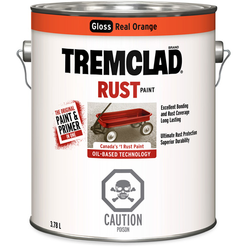 RUSTOLEUM Tremclad® Oil Based Rust Paint, Orange, 3.78 L, Gallon