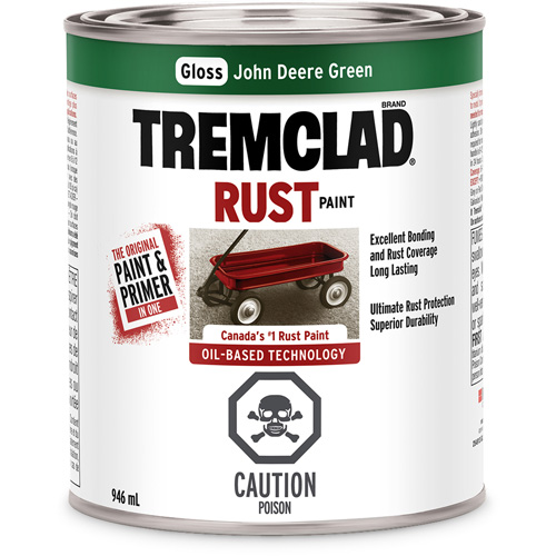 RUSTOLEUM Tremclad® Oil Based Rust Paint, Green, Can KQ743 (254913) Shop SolventBased Paints