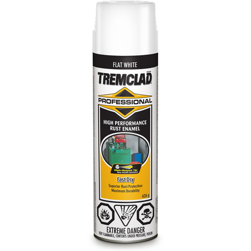 Rust-Oleum 5707590838 &eacute;mail antirouille de qualit&eacute; professionnelle Tremclad, Blanc, Tr&egrave;s mat, Canette a&eacute;rosol