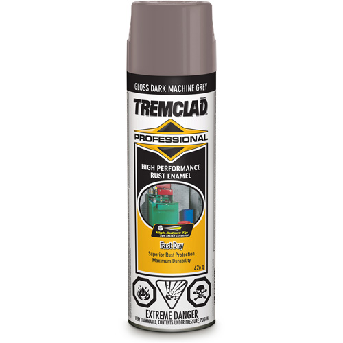 Rust-Oleum 5707587838 Tremclad&reg; Professional Rust Enamel, Dark Machine Grey, Gloss, Aerosol Can