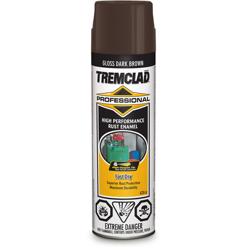 Rust-Oleum 5707548838 Tremclad&reg; Professional Rust Enamel, Dark Brown, Gloss, Aerosol Can