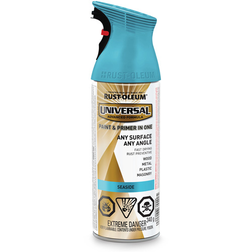 Rust-Oleum 319153 Peinture-&eacute;mail et couche de fond Universal, Bleu maritime, Satin, Canette a&eacute;rosol
