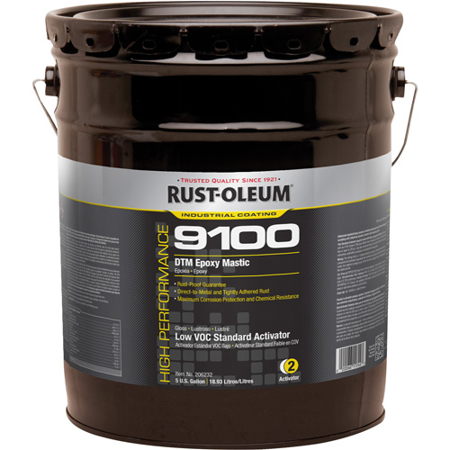Rust Oleum 206232 9100 System DTM Epoxy Mastic Standard 250 VOC Activator White 5 gal. Pail