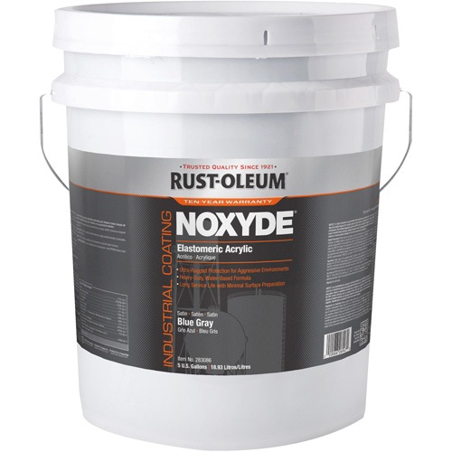 Rust-Oleum 283086 Noxyde Elastomeric Acrylic Coating, 5 gal., Pail, Blue