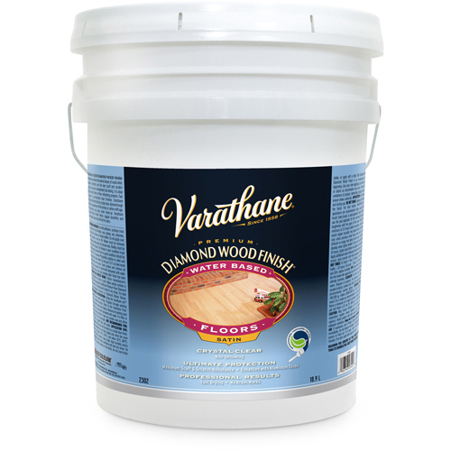 Rust-Oleum Y230221 Fini diamant pour bois Varathane pour planchers, 18,9 L, Transparent, Satin
