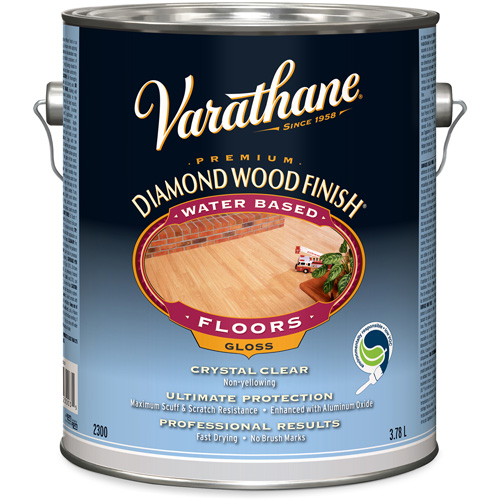Rust-Oleum Y230031 Fini diamant pour bois Varathane pour planchers, 3,78 L, Transparent, Brillant