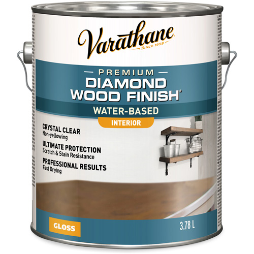 Rust-Oleum Y200031 Fini diamant pour bois Varathane int&eacute;rieur, 3,78 L, Transparent, Brillant