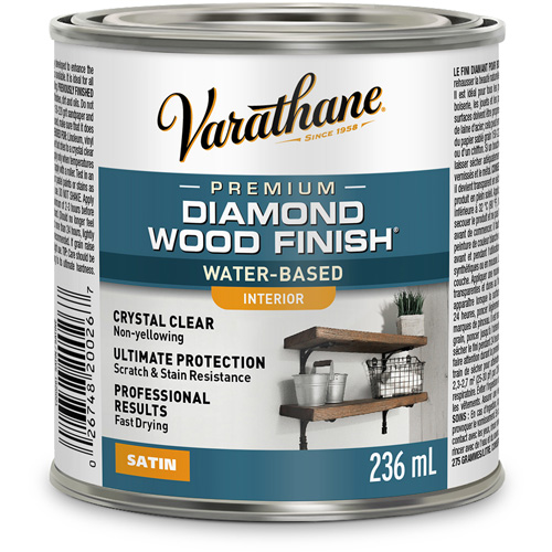 Rust-Oleum Y200261 Fini diamant pour bois Varathane int&eacute;rieur, 236 ml, Transparent, Satin