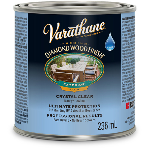Rust-Oleum Y250261 Fini diamant pour bois Varathane ext&eacute;rieur, 236 ml, Transparent, Satin