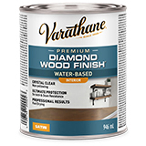 Rust-Oleum Y200241 Varathane&reg; Diamond Wood Finish&reg; Interior Finish, 946 ml, Clear, Satin