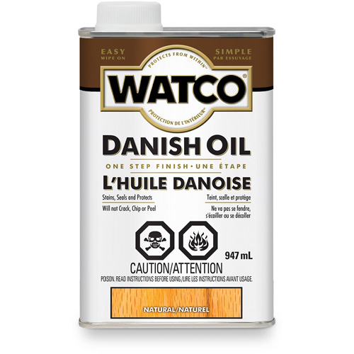 Rust-Oleum Y65741H Watco&reg; Danish Oil, 947 ml, Natural, Transparent
