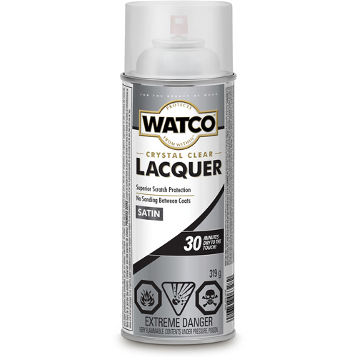 Rust-Oleum Y63281 Watco&reg; Lacquer Wood Finish, 319 g, Clear, Satin