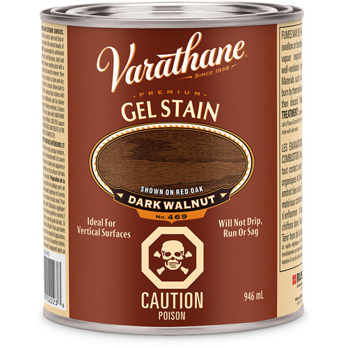 Rust-Oleum Y60493H Varathane&reg; Premium Gel Stain, 946 ml, Dark Walnut
