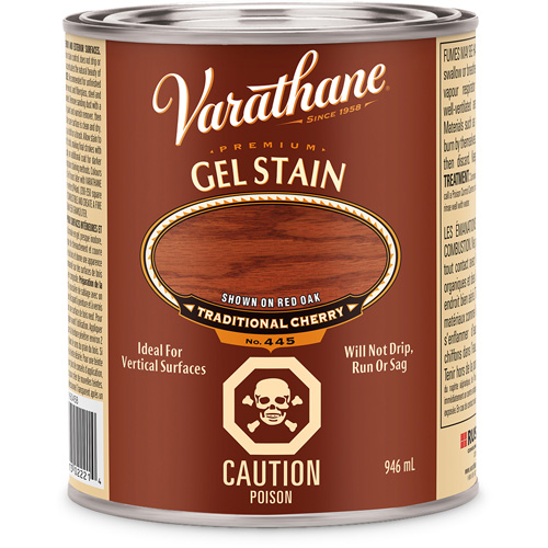 Rust-Oleum Y60458H Teinture en gel de qualit&eacute; sup&eacute;rieure Varathane, 946 ml, Cerise traditionnel