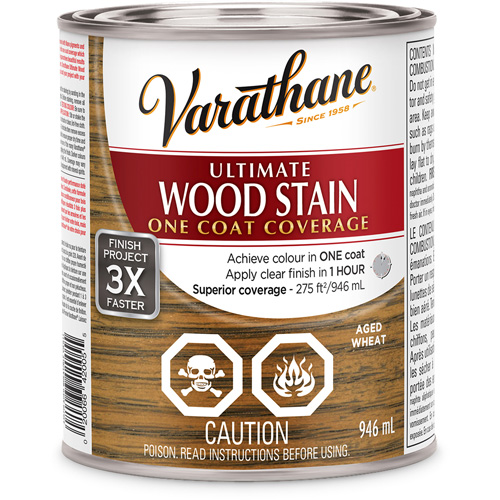 Rust-Oleum 335719 Varathane&reg; Ultimate Wood Stain, 946 ml, Aged Wheat