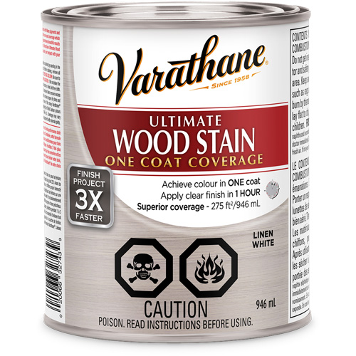 Rust-Oleum 303003 Teinture pour le bois ultime Varathane, 946 ml, Linge blanc