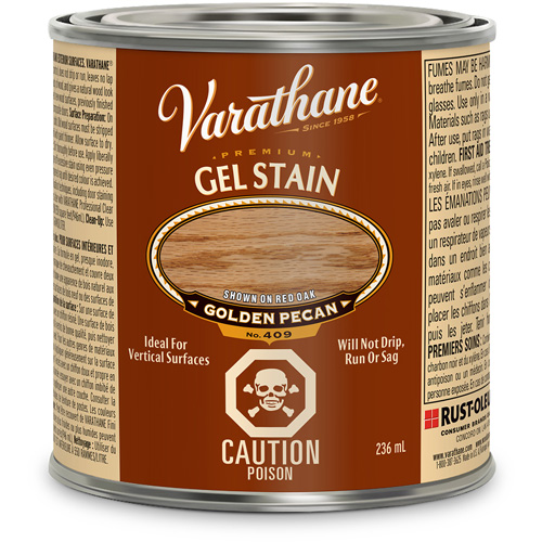 Rust-Oleum Y60502 Varathane&reg; Premium Gel Stain, 236 ml, Golden Pecan
